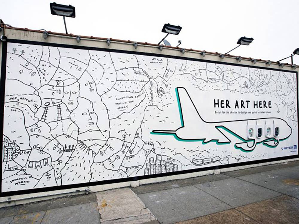 United Airlines Boeing Will Become a Flying Canvas